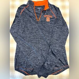 Colosseum Navy and Orange Kids Hoodie